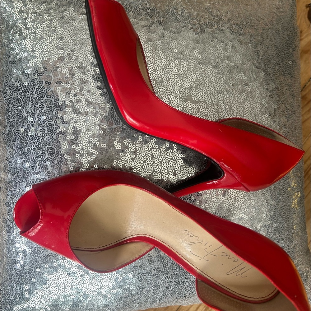 Marc Fisher Red Patent Heels